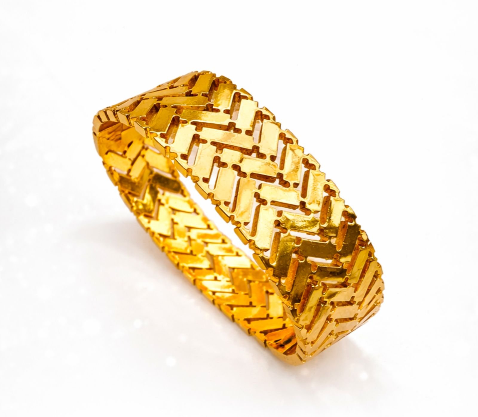 Geometric Bracelet - 18K Gold Plated
